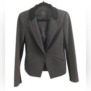 Adrianna Papell Gray & Black Blazer Size 6